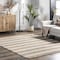 Nuloom Alisia Flatweave Striped Jute Area Rug 6ft x 9ft TADR03A-609 - alternate 1